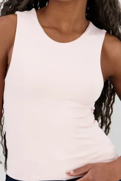 Top de doble tela con tacto suave liso