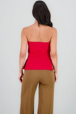 Top escote corazon detalle moños