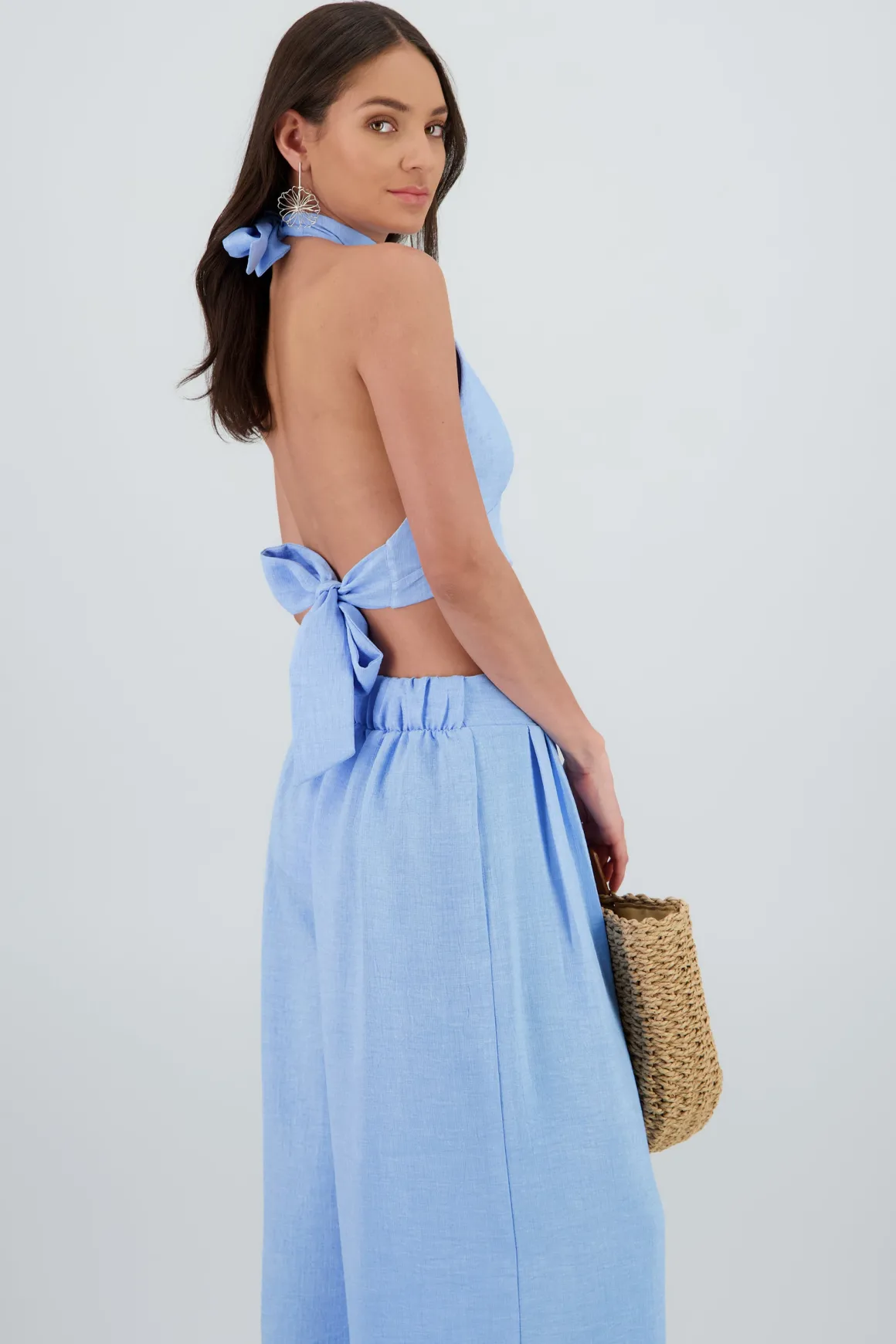 Top halter detalle pinzas