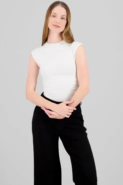 Top liso frunce costados liso