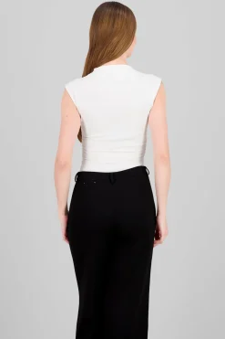 Top liso frunce costados liso