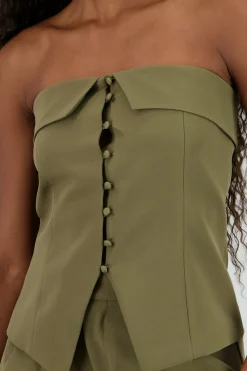 Top off shoulder botones