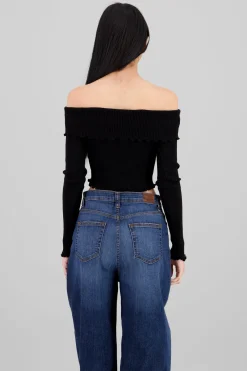 Top off shoulder plisado