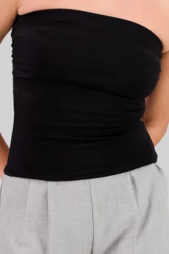 Top plisado del busto liso