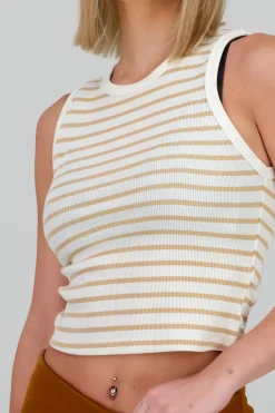 Top rayas sin mangas