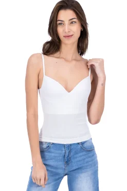 Top seamless acanalado copas