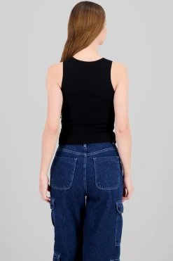 Top sin manga brillos