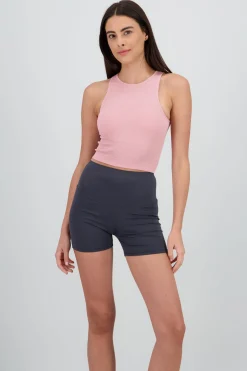 Top sin manga seamless cuello redondo