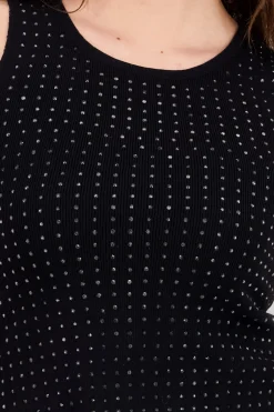 Top sin mangas detalle brillos