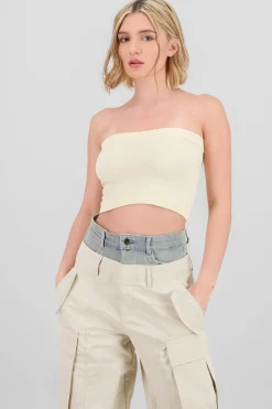 Top strapless liso