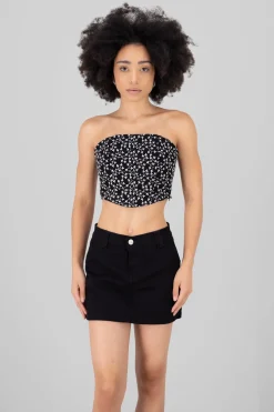 Top strapples bordado