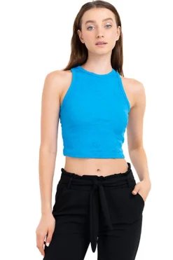 Top Tank Tejido Jacquard