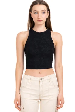 Top Tank Tejido Jacquard