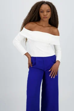 Top tejido manga larga