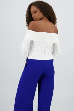 Top tejido manga larga