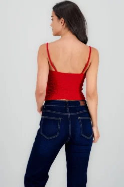 Top textura con tirantes