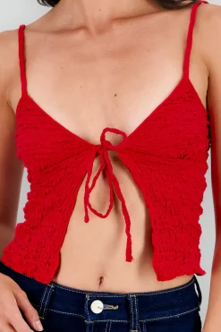 Top textura con tirantes