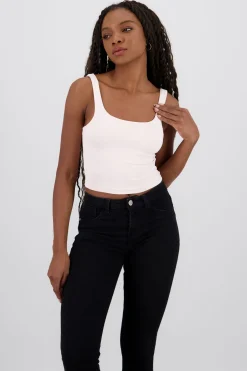 Top tirantes cuello redondo