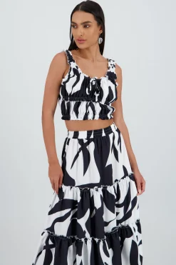 Top tirantes gruesos escote cuadrado