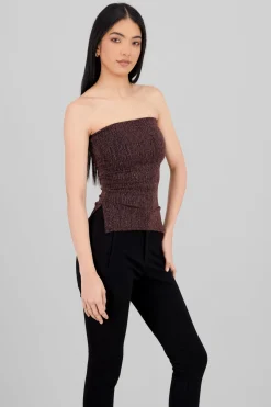 Top tubo abertura lurex