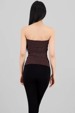 Top tubo abertura lurex