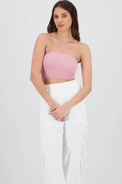 Top Tubo Elástico Acanalado