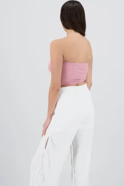 Top Tubo Elástico Acanalado