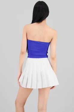 Top Tubo Strapless Drapeado