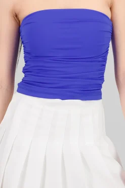 Top Tubo Strapless Drapeado