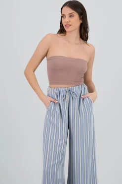 Top Tubo Strapless Rib