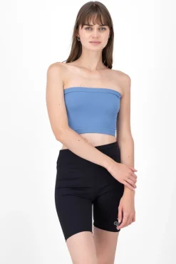 Top Tubo Strapless Rib