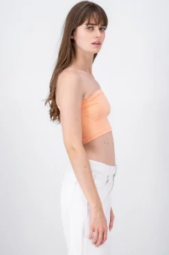 Top Tubo Strapless Rib