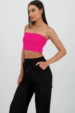 Top Tubo Strapless Rib