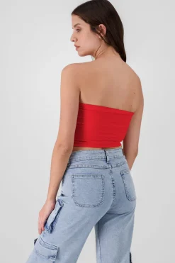 Top Tubo Strapless Rib