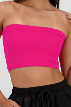 Top Tubo Strapless Rib