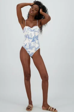 Traje de bano tipo corset