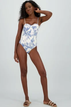 Traje de bano tipo corset