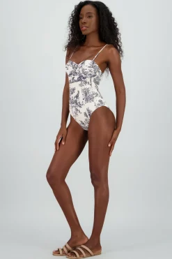 Traje de bano tipo corset