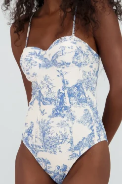 Traje de bano tipo corset