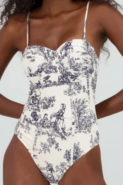 Traje de bano tipo corset