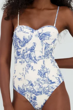 Traje de bano tipo corset