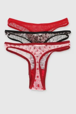 Tripack tangas estampadas