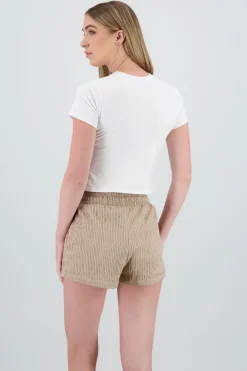 T-shirt manga corta estampado de conchas