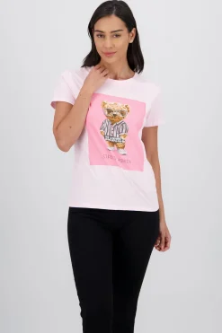 T-shirt oso detalle aplicacion