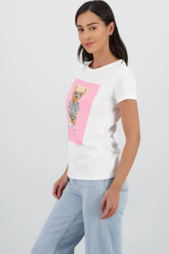 T-shirt oso detalle aplicacion