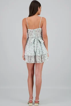 Vestido con tirantes textura