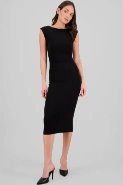 Vestido drapeado sin mangas