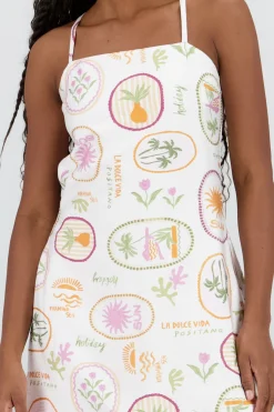 Vestido escote cuadrado espalda descubierta