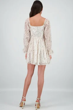 Vestido mangas abullonadas