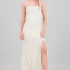Vestido maxi con textura